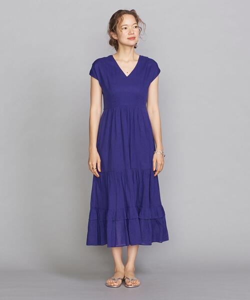 NE QUITTEZ PAS!（ヌキテパ）の「＜ne Quittez pas＞バックリボンドレス（ワンピース・レディース・ダークグレー/ロイヤルブルー・FREE）」の5枚目の写真