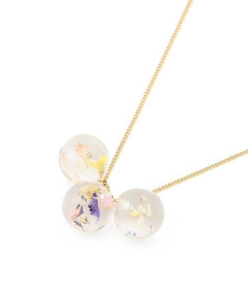 ANEVER（アンエバー）の「【平手友梨奈さん着用】TRIPLE FLOWER  BEADS ネックレス（ネックレス・レディース・ホワイト系・F）」の7枚目の写真