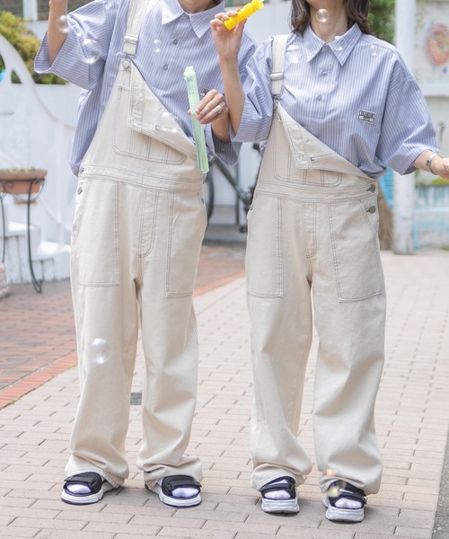 PairPair（ペアペア）の「ワッペン付きプルオーバーシャツ（ユニセックス）（シャツ/ブラウス・レディース・オフホワイト/グリーン系その他/ブルー系その他/ピンク系その他・MEDIUM/LARGE）」の4枚目の写真