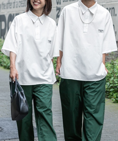 PairPair（ペアペア）の「ワッペン付きプルオーバーシャツ（ユニセックス）（シャツ/ブラウス・レディース・オフホワイト/グリーン系その他/ブルー系その他/ピンク系その他・MEDIUM/LARGE）」の6枚目の写真