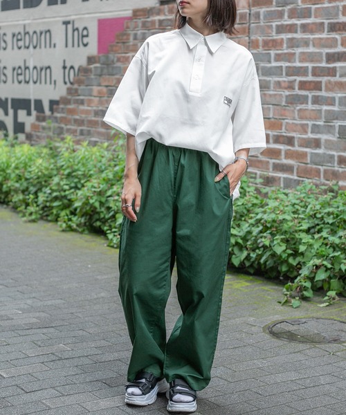 PairPair（ペアペア）の「ワッペン付きプルオーバーシャツ（ユニセックス）（シャツ/ブラウス・レディース・オフホワイト/グリーン系その他/ブルー系その他/ピンク系その他・MEDIUM/LARGE）」の7枚目の写真