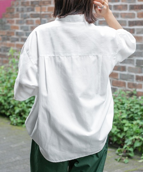 PairPair（ペアペア）の「ワッペン付きプルオーバーシャツ（ユニセックス）（シャツ/ブラウス・レディース・オフホワイト/グリーン系その他/ブルー系その他/ピンク系その他・MEDIUM/LARGE）」の10枚目の写真