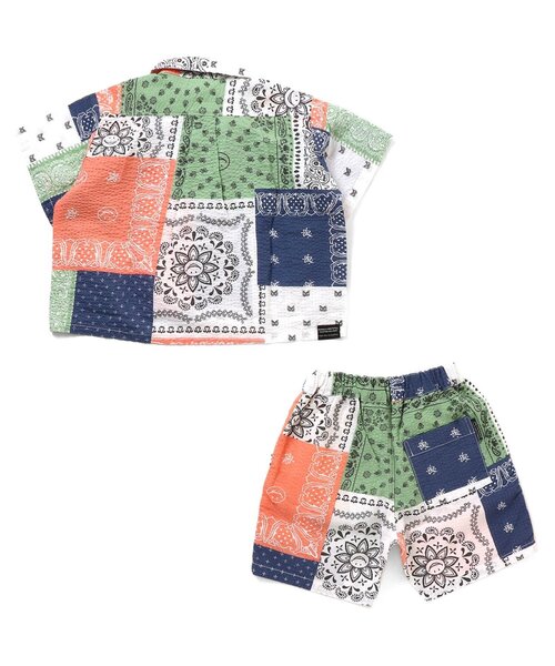 BREEZE(ブリーズ)の「2色2柄セットアップ(セットアップ・キッズ・ベージュ/レインボー・80/90/100/110/130/120/140)」の5枚目の写真