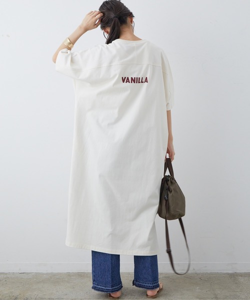 SALON adam et rope'（サロン アダム エ ロペ）の「[完売カラー追加生産決定！]【Haagen-Dazs for SALON】Tシャツワンピース（ワンピース・レディース・オフホワイト/カーキ/ピンク・FREE）」の11枚目の写真