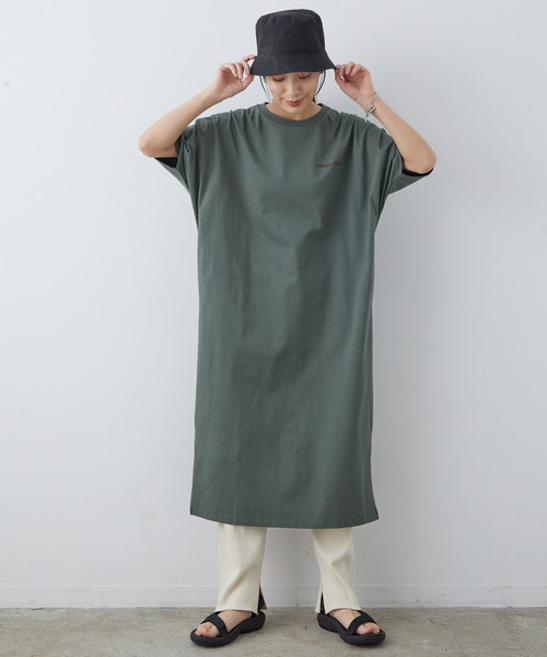 SALON adam et rope'（サロン アダム エ ロペ）の「[完売カラー追加生産決定！]【Haagen-Dazs for SALON】Tシャツワンピース（ワンピース・レディース・オフホワイト/カーキ/ピンク・FREE）」の12枚目の写真