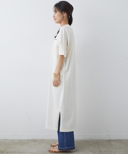 SALON adam et rope'（サロン アダム エ ロペ）の「[完売カラー追加生産決定！]【Haagen-Dazs for SALON】Tシャツワンピース（ワンピース・レディース・オフホワイト/カーキ/ピンク・FREE）」の13枚目の写真