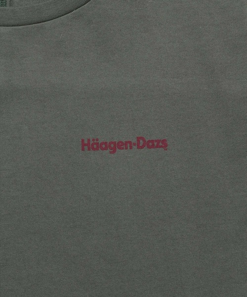 SALON adam et rope'（サロン アダム エ ロペ）の「[完売カラー追加生産決定！]【Haagen-Dazs for SALON】Tシャツワンピース（ワンピース・レディース・オフホワイト/カーキ/ピンク・FREE）」の4枚目の写真