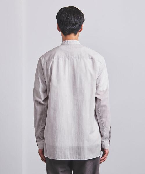 UNITED ARROWS（ユナイテッドアローズ）の「＜UNITED ARROWS＞ コットン/ウール バンドカラーシャツ（シャツ/ブラウス・メンズ・ライトグレー・SMALL/MEDIUM/LARGE/X-LARGE）」の12枚目の写真
