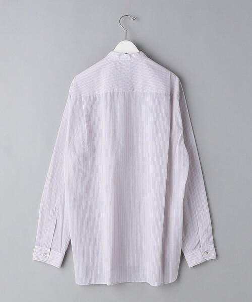 UNITED ARROWS（ユナイテッドアローズ）の「＜UNITED ARROWS＞ コットン/ウール バンドカラーシャツ（シャツ/ブラウス・メンズ・ライトグレー・SMALL/MEDIUM/LARGE/X-LARGE）」の5枚目の写真