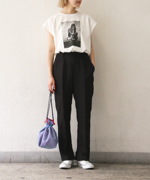 notch.（ノッチ）の「スラックスパンツ（スラックス・レディース・ブラック/レッド/グリーン/ダークオリーブ・M/TM）」の9枚目の写真