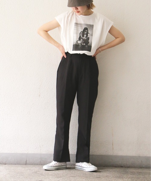 notch.（ノッチ）の「スラックスパンツ（スラックス・レディース・ブラック/レッド/グリーン/ダークオリーブ・M/TM）」の10枚目の写真