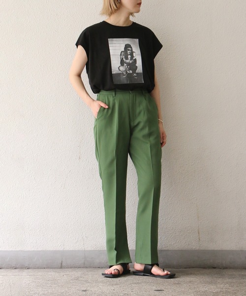 notch.（ノッチ）の「スラックスパンツ（スラックス・レディース・ブラック/レッド/グリーン/ダークオリーブ・M/TM）」の13枚目の写真