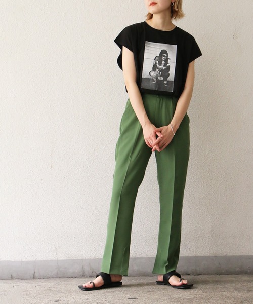 notch.（ノッチ）の「スラックスパンツ（スラックス・レディース・ブラック/レッド/グリーン/ダークオリーブ・M/TM）」の11枚目の写真