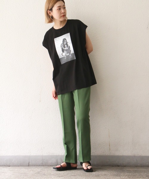 notch.（ノッチ）の「スラックスパンツ（スラックス・レディース・ブラック/レッド/グリーン/ダークオリーブ・M/TM）」の15枚目の写真