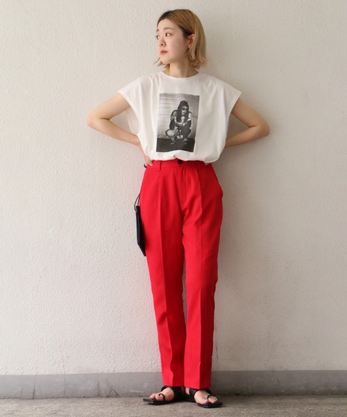 notch.（ノッチ）の「スラックスパンツ（スラックス・レディース・ブラック/レッド/グリーン/ダークオリーブ・M/TM）」の17枚目の写真