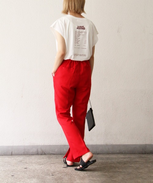 notch.（ノッチ）の「スラックスパンツ（スラックス・レディース・ブラック/レッド/グリーン/ダークオリーブ・M/TM）」の19枚目の写真