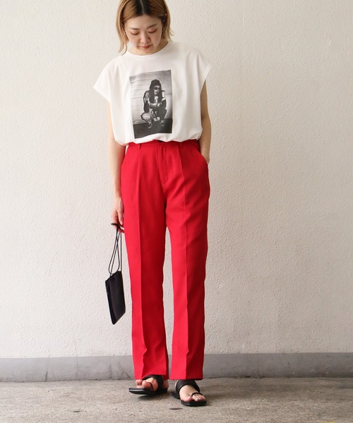 notch.（ノッチ）の「スラックスパンツ（スラックス・レディース・ブラック/レッド/グリーン/ダークオリーブ・M/TM）」の20枚目の写真