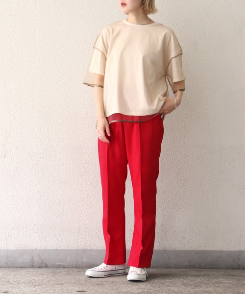 notch.（ノッチ）の「スラックスパンツ（スラックス・レディース・ブラック/レッド/グリーン/ダークオリーブ・M/TM）」の21枚目の写真