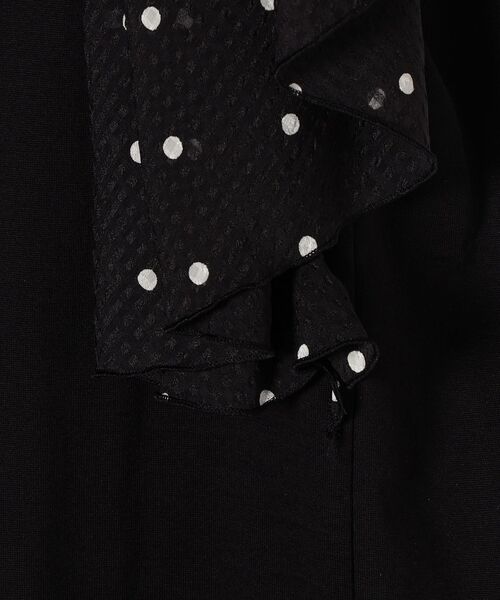 SHIPS(シップス)の「*コンビスリーブプルオーバー◇(Tシャツ/カットソー・レディース・ブラック/ライトホワイト/ベージュ/ネイビー/ブラック系その他・ONE SIZE)」の9枚目の写真