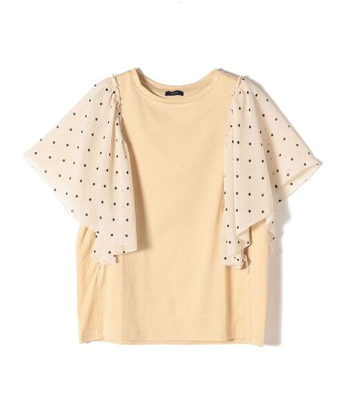 SHIPS(シップス)の「*コンビスリーブプルオーバー◇(Tシャツ/カットソー・レディース・ブラック/ライトホワイト/ベージュ/ネイビー/ブラック系その他・ONE SIZE)」の12枚目の写真