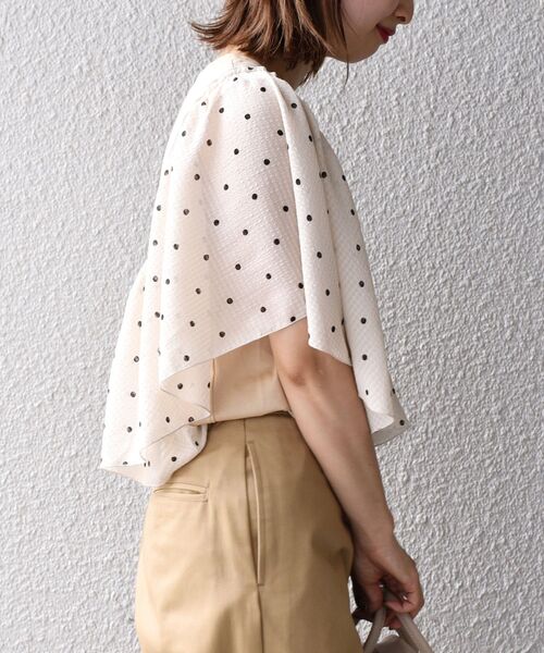 SHIPS(シップス)の「*コンビスリーブプルオーバー◇(Tシャツ/カットソー・レディース・ブラック/ライトホワイト/ベージュ/ネイビー/ブラック系その他・ONE SIZE)」の19枚目の写真