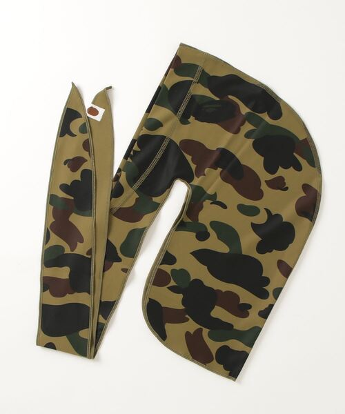 希少ベイプ ファースト DORAG（1st Camo Durag） イエローカモ A BATHING APE（アベイシングエイプ）の「1ST CAMO DU-RAG M（キャップ