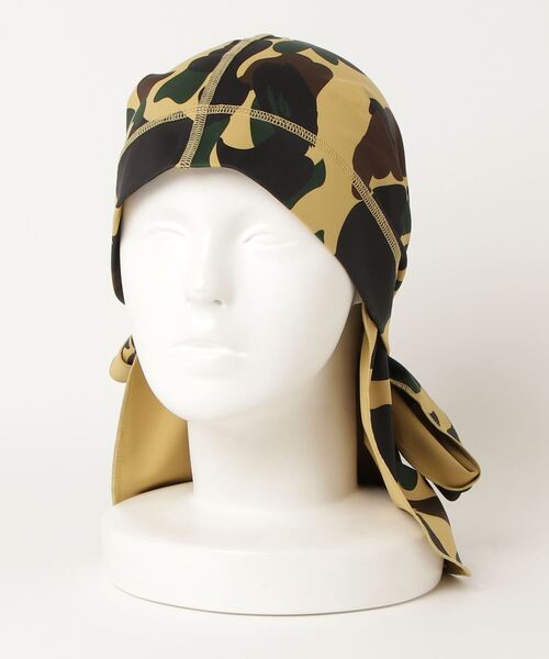希少ベイプ ファースト DORAG（1st Camo Durag） イエローカモ A BATHING APE（アベイシングエイプ）の「1ST CAMO DU-RAG M（キャップ
