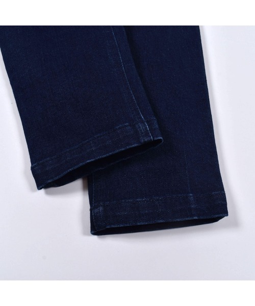 BeBe(ベベ)の「BeBe/ストレッチデニムリボンポケットテーパード9分丈パンツ(90~150cm)(デニムパンツ・キッズ・ネイビー・130/120/110/90/100/140/150)」の8枚目の写真