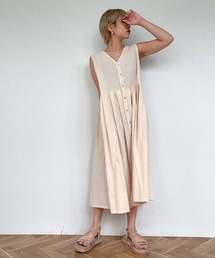 Attractive linen ワンピース