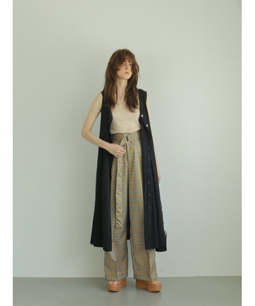 AMAIL（アマイル）の「Attractive linen ワンピース（ワンピース・レディース・ブラック/ベージュ/ブルー・FREE）」の2枚目の写真