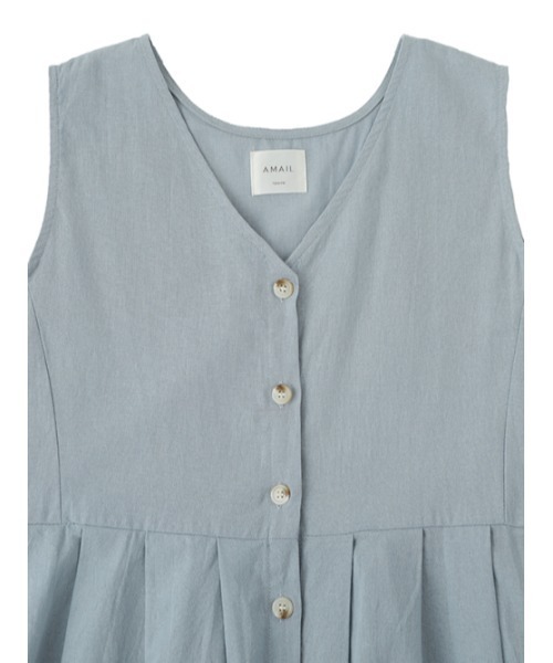 AMAIL（アマイル）の「Attractive linen ワンピース（ワンピース・レディース・ブラック/ベージュ/ブルー・FREE）」の18枚目の写真