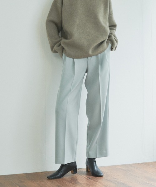 audrey and john wad（オードリーアンドジョンワッド）の「紐付きセンタープレスパンツ（その他パンツ・レディース・ブラック/ホワイト/ミント/ピンク・M/S）」の11枚目の写真