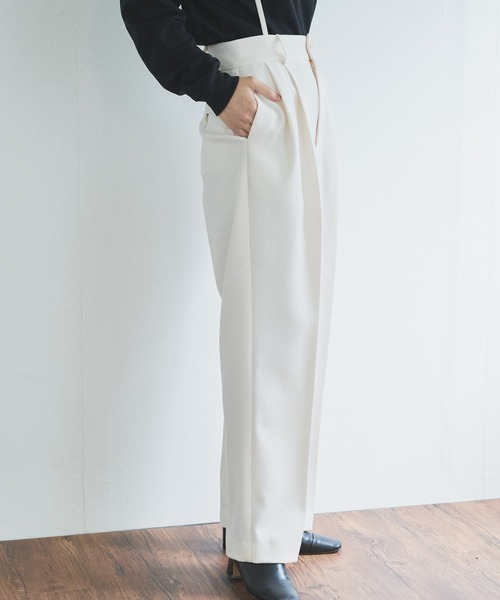 audrey and john wad（オードリーアンドジョンワッド）の「紐付きセンタープレスパンツ（その他パンツ・レディース・ブラック/ホワイト/ミント/ピンク・M/S）」の17枚目の写真