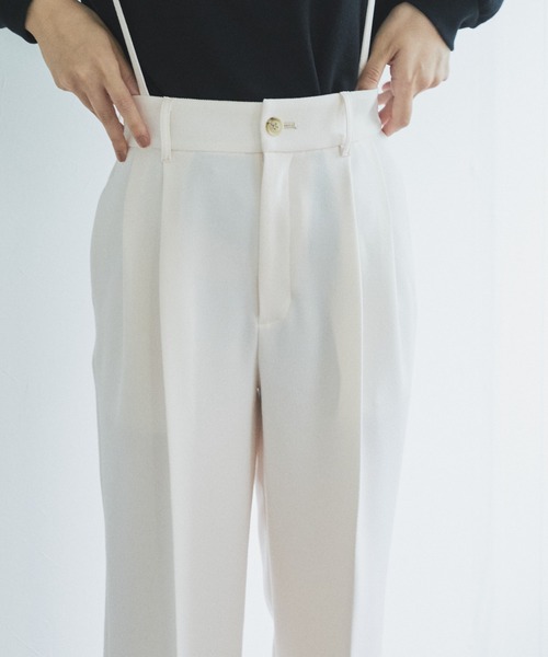 audrey and john wad（オードリーアンドジョンワッド）の「紐付きセンタープレスパンツ（その他パンツ・レディース・ブラック/ホワイト/ミント/ピンク・M/S）」の20枚目の写真