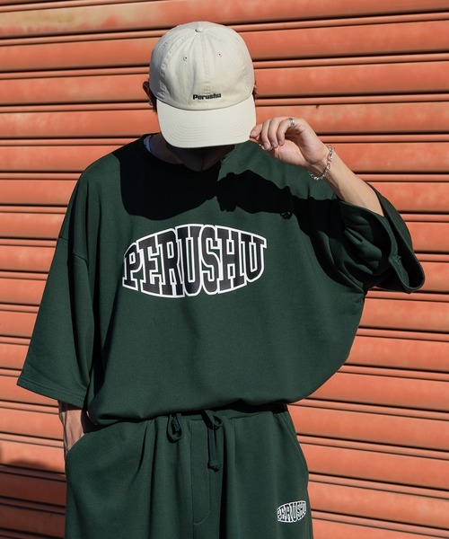 Perushu（ペルーシュ）の「Perushu刺繍ロゴキャップ（キャップ・メンズ・グリーン/オフホワイト・FREE）」の22枚目の写真