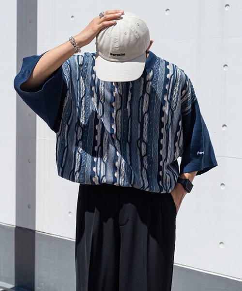 Perushu（ペルーシュ）の「Perushu刺繍ロゴキャップ（キャップ・メンズ・グリーン/オフホワイト・FREE）」の14枚目の写真