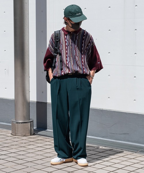 Perushu（ペルーシュ）の「Perushu刺繍ロゴキャップ（キャップ・メンズ・グリーン/オフホワイト・FREE）」の12枚目の写真