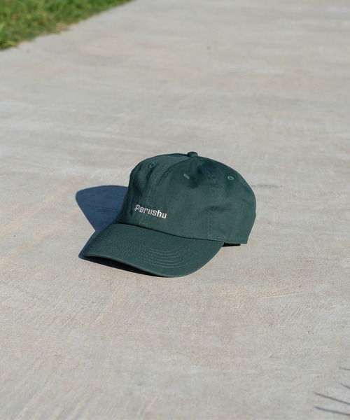 Perushu（ペルーシュ）の「Perushu刺繍ロゴキャップ（キャップ・メンズ・グリーン/オフホワイト・FREE）」の21枚目の写真