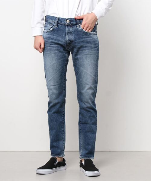 RED CARD TOKYO（レッドカード）の「RED CARD TOKYO / "RHYTHM" スリムテーパードデニムパンツ（デニムパンツ・メンズ・ブルー・32/30/31/33/28/29）」の4枚目の写真