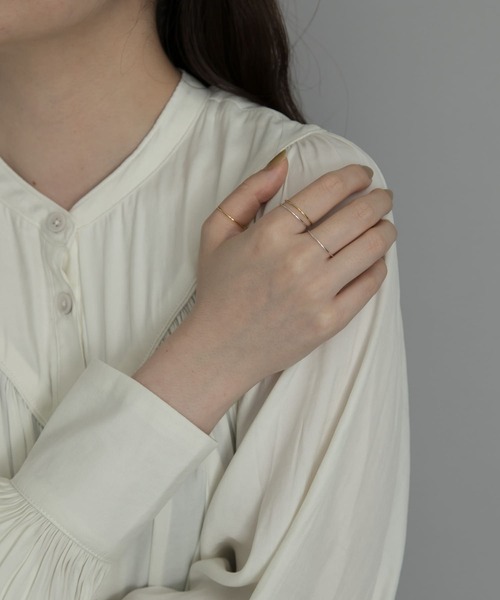 SMELLY(スメリー)の「silver925シンプルセットリング(リング・レディース・シルバー/ゴールド・-)」の4枚目の写真