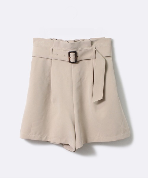 one way（ワンウェイ）の「【oneway】ベルト付きショートパンツ（その他パンツ・レディース・ブラウン系その他/ライトグリーン/ベージュ/パープル・FREE）」の3枚目の写真
