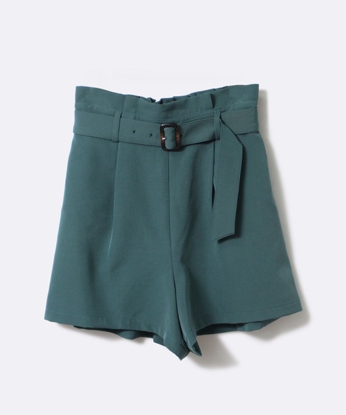 one way（ワンウェイ）の「【oneway】ベルト付きショートパンツ（その他パンツ・レディース・ブラウン系その他/ライトグリーン/ベージュ/パープル・FREE）」の4枚目の写真