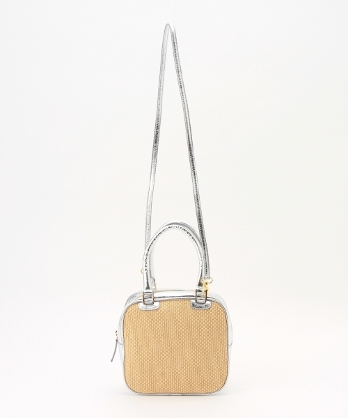 ADELINA DI ROSSELLINI ラフィアショルダーBAG
