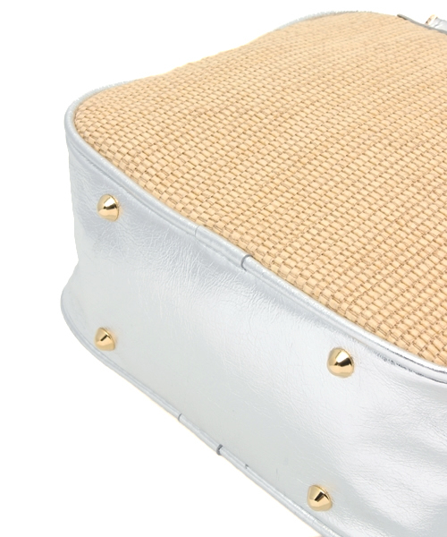 Demi-Luxe BEAMS（デミルクス ビームス）の「Adelina di rossellini / ラフィア ポシェット（ショルダーバッグ・レディース・ナチュラル・ONE SIZE）」の9枚目の写真