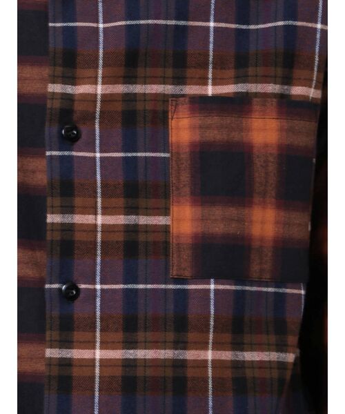 COTORICA（コトリカ）の「パネルスイッチチェックシャツ（シャツ/ブラウス・メンズ・ブラウン/ブラック・MEDIUM/LARGE）」の11枚目の写真