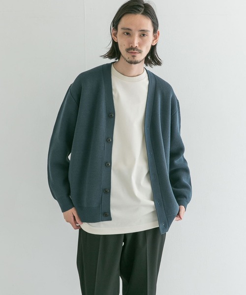 URBAN RESEARCH(アーバンリサーチ)の「ミラノリブカーディガン(カーディガン/ボレロ・メンズ・ブルー系その他/ブラック/グレー系その他・MEDIUM/LARGE)」の3枚目の写真