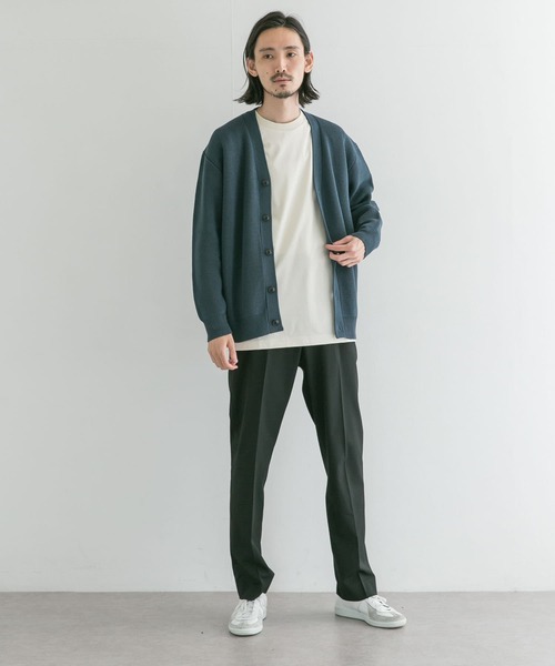 URBAN RESEARCH(アーバンリサーチ)の「ミラノリブカーディガン(カーディガン/ボレロ・メンズ・ブルー系その他/ブラック/グレー系その他・MEDIUM/LARGE)」の4枚目の写真