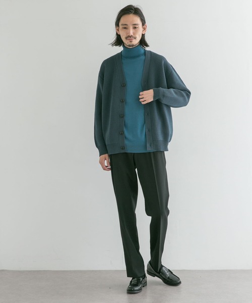 URBAN RESEARCH(アーバンリサーチ)の「ミラノリブカーディガン(カーディガン/ボレロ・メンズ・ブルー系その他/ブラック/グレー系その他・MEDIUM/LARGE)」の6枚目の写真