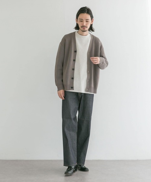 URBAN RESEARCH(アーバンリサーチ)の「ミラノリブカーディガン(カーディガン/ボレロ・メンズ・ブルー系その他/ブラック/グレー系その他・MEDIUM/LARGE)」の7枚目の写真