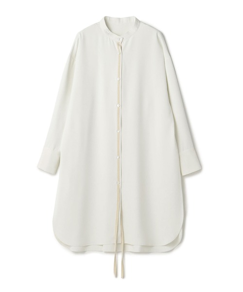 ReNorm（リノーム）の「スウィングテープロングシャツ（シャツ/ブラウス・レディース・ブラック/オフホワイト・フリー）」の8枚目の写真